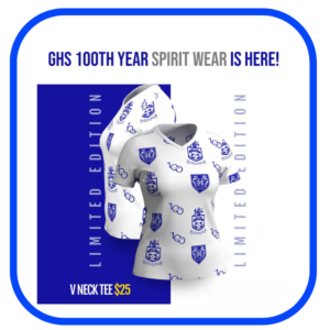 GHS 100th Anniversary Women's V-Neck Tee